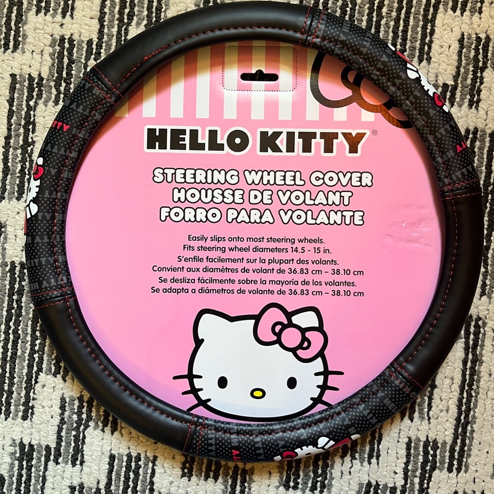 Hello Kitty Steering Wheel Cover